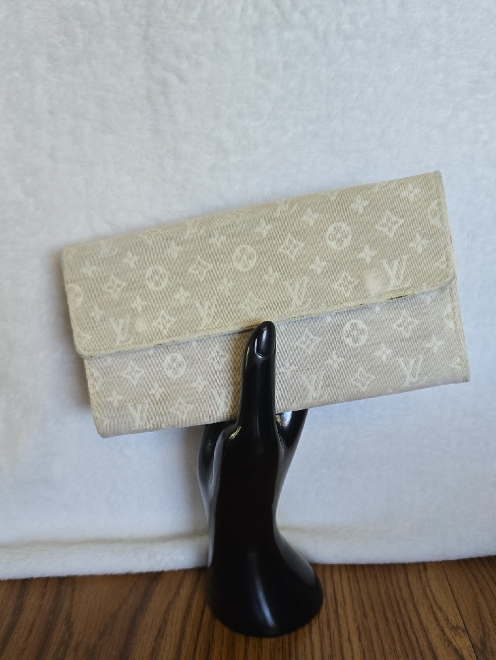 Louis Vuitton Cream Monogram Canvas Continental Min Lin Wallet